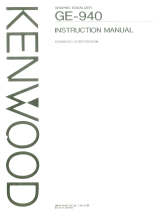 Kenwood GE-940 User manual