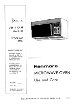 Kenmore 85941 User manual