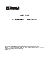 Kenmore 87002 User manual