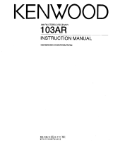 Kenwood 103AR User manual