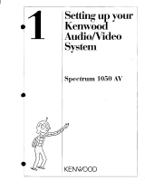 Kenwood 1050 AV User manual
