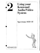 Kenwood 1050 AV User manual