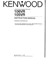 Kenwood 105VR User manual