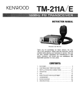 Kenwood 144mhz fm transceiver User manual