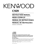 Kenwood c 929 User manual