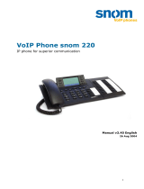 Snom VoIP Phone User manual