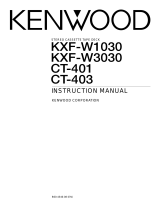 Kenwood KXF-W3030 User manual