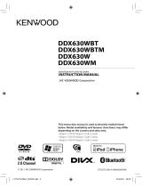 Kenwood DDX630WBTM User manual
