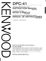 Kenwood DPC-41 User manual