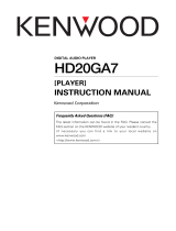 Kenwood HD20GA7 User manual