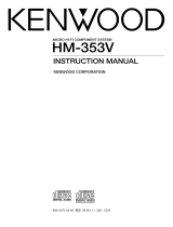 Kenwood HM-353V User manual