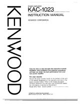 Kenwood KAC-1023 User manual