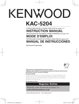 Kenwood KAC-5204 User manual