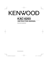 Kenwood KAC-6203 User manual