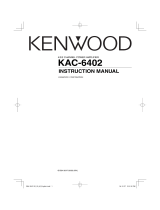 Kenwood KAC-6402 User manual