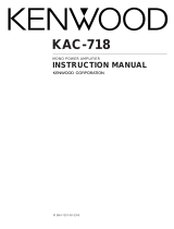 Kenwood KAC-718 User manual