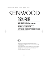 Kenwood KAC-7251 User manual