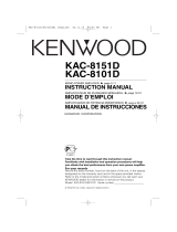 Kenwood KAC-8101D User manual