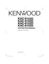 Kenwood KAC-9102D User manual