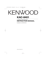 Kenwood KAC-8401 User manual