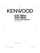 Kenwood KAC-M845 User manual