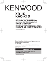 Kenwood XR-1S - 1500W Reference Fit Mono Digital Power Amplifier User manual