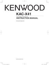 Kenwood KAC-X41 User manual