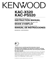 Kenwood KAC-X520 User manual