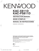 Kenwood kac-ps811d User manual