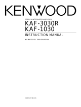 Kenwood KAF-1030 User manual