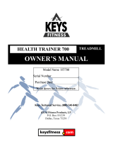 Keys Fitness 700 User manual