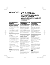 Kenwood KCA-WR10 User manual