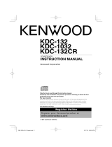 Kenwood 1032 - KDC Radio / CD Player User manual