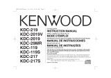 Kenwood KDC-119 User manual