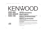 Kenwood KDC 205 - Radio / CD Player User manual