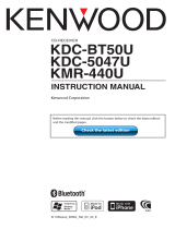 Kenwood KDC-BT50U User manual