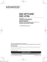 Kenwood KDC-BT752HD User manual