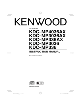Kenwood KDC-MP3036 User manual
