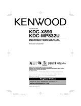 Kenwood KDC-X890 User manual