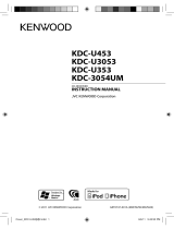 Kenwood KDC-3054UM User manual