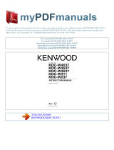 Kenwood KDC-W4037 User manual