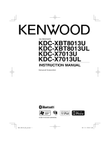 Kenwood KDC-XBT8013U User manual