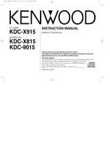 Kenwood KDC-X915, KDC-X815, KDC-9015 User manual