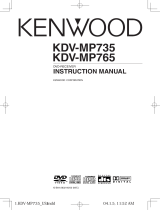 Kenwood KDV-MP765 User manual