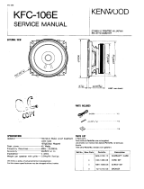 Kenwood KFC-106E User manual