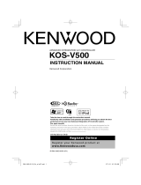 Kenwood KOS-V500 User manual