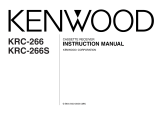 Kenwood KRC-266 User manual