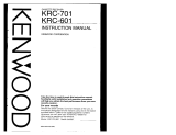 Kenwood KRC-601 User manual