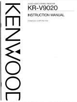 Kenwood KR-V9020 User manual