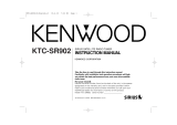 Kenwood KTC-SR902 - Sirius Satellite Radio Tuner User manual